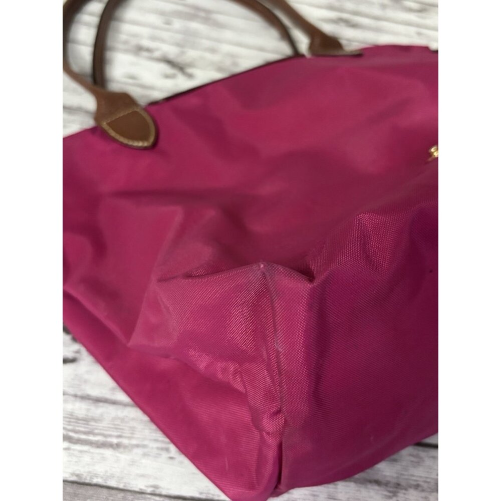 Longchamp Pink Raspberry Handbag Le Pliage Tote Bag Small - Picture 8 of 16